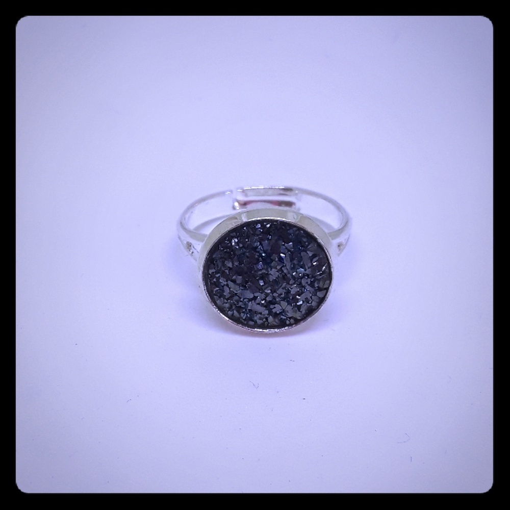 blue adjustable ring